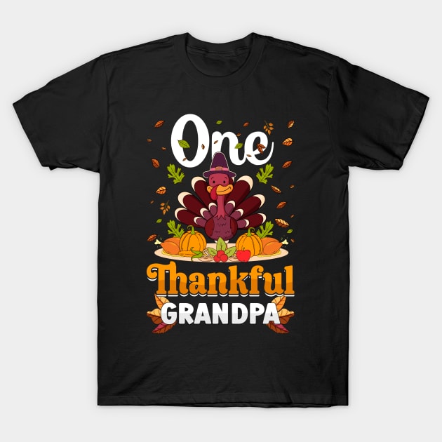 Thanksgiving day November 24 One Thankful grandpa T-Shirt by ahadnur9926